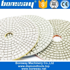Cina 100mm 3 step bagnato uso tampone per lucidatura per fornitori di pietra o produttore produttore