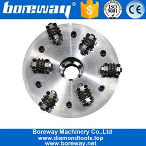 China 12 Zoll Rotary Double Layer Bush Hammerscheibe mit 30 Körnern Hersteller