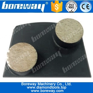 China 2 round bar diamond grinding shoes for lavina floor grinding machines manufacturer