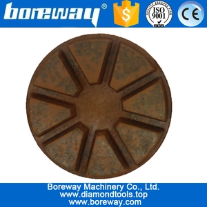 중국 금속으로 3inch 80mm 4 단계 젖은 다이아몬드 바닥 연마 패드 사용 제조업체