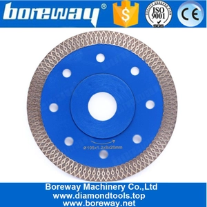 porcelana Hoja de corte circular de diamante de onda de 4 pulgadas para baldosas de porcelana de piedra de cerámica fabricante