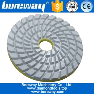 中国 4inch 100mm 7段白色sprial typeフォーム研磨パッド メーカー