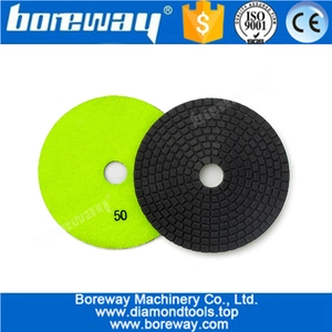 Chine Protection de polissage de diamant flexible d'utilisation humide de 5inch 125mm pour le meulage de tuile en céramique de granit en pierre fabricant
