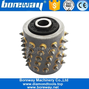 China 60S Bush Hammer Head With Horseshoe Base For Concrete Floor Grinding manufacturer