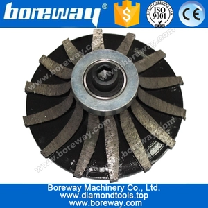 China Ângulo moedor medalha ligação diamante sinterizado bullnose bulnose bit fabricante