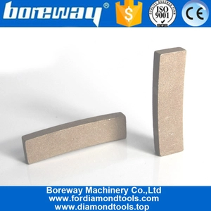 porcelana Segmentos de diamante de corte de bloque de piedra BOREWAY para corte de losas de granito fabricante