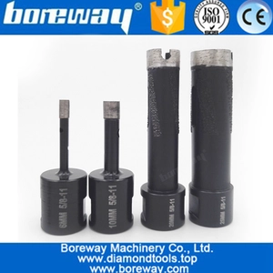 Cina Boreway 4Pcs Punte per punte diamantate saldate con filettatura 5 / 8-11 per la foratura di graniti di pietra dura produttore