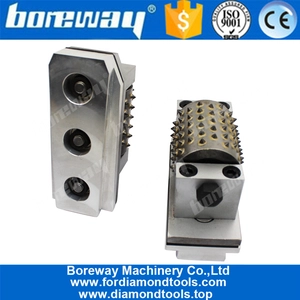 China Boreway 99S Litchi Surface Smooth Grinding Concrete Granite Stone Bush Hammer  Rollers Tools Suppliers manufacturer