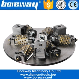 China Boreway D300x6Tx45S Bush Hammer Oberflächenschleifscheibe Radwerkzeug Stein Granit Marmor Beton für Bodenschleifmaschine Hersteller