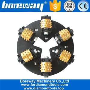 China Boreway Profession 270MM HTC Diamantbuchse gehämmert Platte mit 6 Rollen 45S Zähne Hersteller