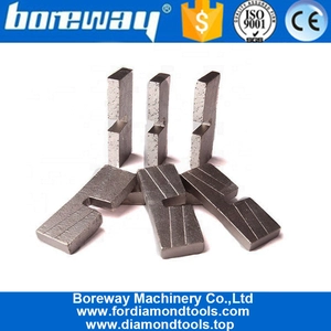 China Boreway U Slot High Frequency Weld Stone Slab Diamond Segment for Marble Cutting manufacturer