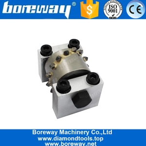 China Boreway Wholesale Bush Hammer Roller Head Tool With Carbide Segment For Granite Sandstone Marble Limestone Hersteller