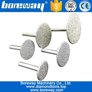 China CNC-Werkzeug Vakuumgelötete Diamantschnitzbohrer 25mm-30mm-35mm-40mm-50mm Diamantgravierstich zum Schleifen und Schnitzen von Stein Hersteller