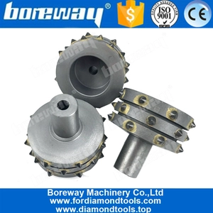 China Carbide Tips Floorex Bush Hammer Roller Tools With Plug For Concrete And Stone manufacturer