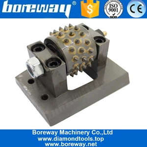 Cina China Diamond Frankfurt Stone Granite Marble Bush Hammer Roller Disk per molatura pavimento Litchi Finish produttore