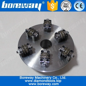 China D250x6Tx30sx50H Diamond Rotary Bush Hammer For Granite Floor manufacturer