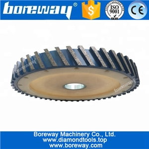 China D350x40T Metal Body Silent Core Diamond Calibrating Wheel for Granite and Marble Stone manufacturer