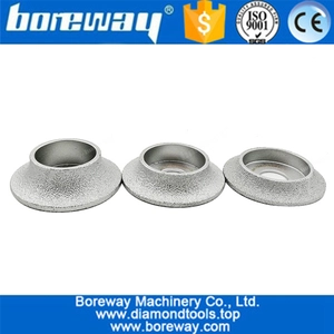 चीन Dia75mm (10/15/20 मिमी) वैक्यूम Brazed हीरा पीसने व्हील प्रोफ़ाइल व्हील डेमी-bullnose धार प्रोफ़ाइल निर्माता के लिए उत्पादक
