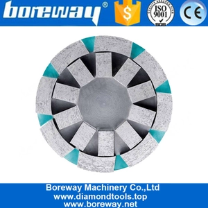 porcelana Sinter de diamante, rueda de copa satélite redonda, herramienta de pulido de diamante, cabezal de pulido de disco abrasivo para losa y baldosa de calibración fabricante