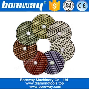 Chine Outil de diamant 7pcs / set Diamètre de 100MM sec Diamètre des plaquettes de polissage souples de bonne qualité Pierre disque de ponçage 4 pouces fabricant