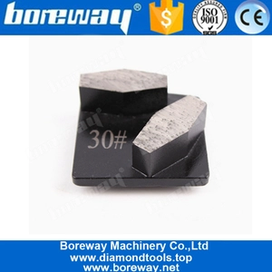 China Doppel-Sechskant-Segmente Hochwertige Redi Lock Blank-Schleifpads für Beton Hersteller