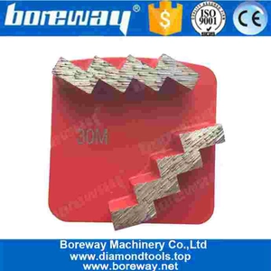 China Double Stair Segments Diamond Concrete Grinding Disc For Husqvarna Machine manufacturer