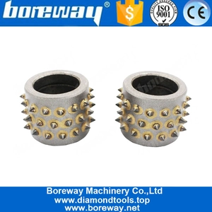 China Factory Price Diamond Abrasive Tool Bush Hammer Roller for Litchi Surface Fabrication manufacturer