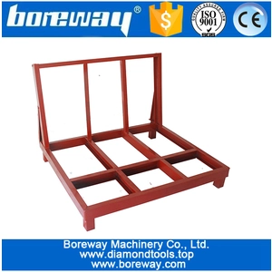 China Finished or semi-finished stone slab stroage rack for ware house manufacturer