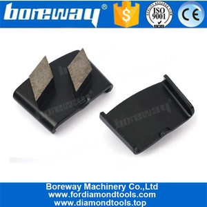 China HTC Diamond Grinding Block Two Rhombus Segments For Concrete Floor Polishing manufacturer