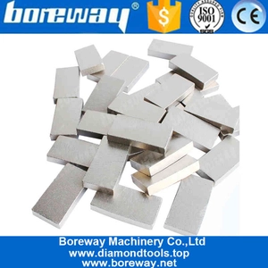 चीन संगमरमर ग्रेनाइट ग्रेनाइट कंक्रीट Boreway निर्माता के लिए गर्म दबाया हीरा युक्तियाँ काटने का सेगमेंट उत्पादक