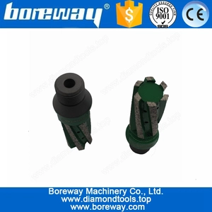 China Hot Sell CNC Segmented Diamond Finger Bits For Stone D25*50T*1/2"G manufacturer