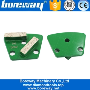 China Metal Bond Diamond Trapezoid Grinding Pads With Two Rectangle Segment Suppliers manufacturer