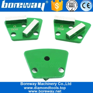 China Metal Bond Trapezoid Shape Grinding Shoe Block For Granite Suppliers manufacturer