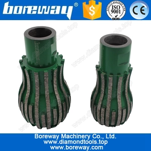 中国 新製品: D62 * 91T * 131 L * M22 * 2.5 P ダイヤモンド球面研削石花瓶用フライス メーカー