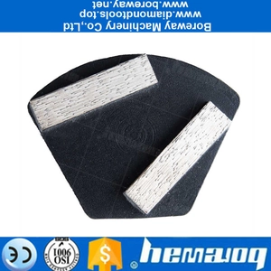 China Professional Metal Trapezoid Shape Grinding Pad 40*10*10 Concrete Floor Polishing Disc Manufacturer 2020 manufacturer