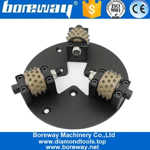 China Professional Production 230mm Leaf Slot Bush Hammer Plates For Concrete HTC Floor Machine Hersteller