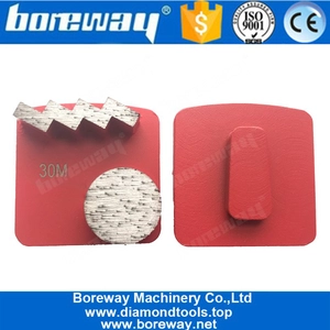 China Redi-Lock Diamond Tool For Grinding Concrete With One Round Diamond Segment And One Stair Segment manufacturer