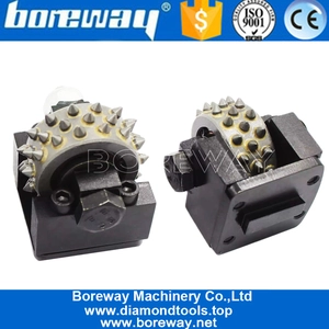 China Redi-Lock Rotary Bush Hammer Roller For Concrete And Stone Manufacturer manufacturer