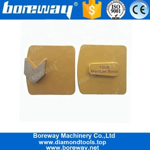 China Einzelpfeilsegment Redi lock Diamantschleifschuhe für harten Beton Hersteller