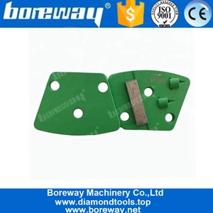 चीन एकल खंड PCD डायमंड पीस जूते Epoxy गोंद कंक्रीट कोटिंग हटाने के लिए उत्पादक