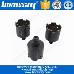 China Versorgungsmaterial 70mm Diamant-Kernbohrer-Bits mit doppelten Gewinden für Stein D70 * 110L * 1/2 "G / M14 Hersteller