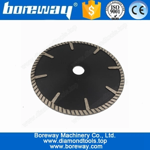 China Fornecimento Convex Granite diamante de corte do disco com proteção Turbo segmento D180 * 22,23 milímetros fabricante