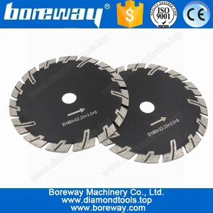 China Fornecimento Granito Corte Saw Blade Com T Forma segmento protecção D180 * 22,23 milímetros * 3.0 * 8 fabricante