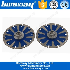 China Versorgung T Formschnitt konvexe Diamant Sägeblatt mit Flansch D125 * M14 Hersteller