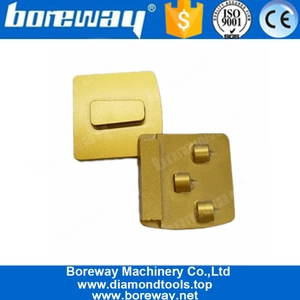 China Three Quarter PCD Epoxy Remova Top Quality Husqvarna Diamond Grinding Shoes For Concrete manufacturer