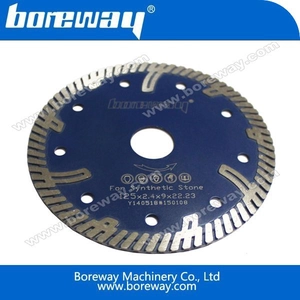 Chine Turbo scie à diamant Béton lame avec Renforcer dents fabricant