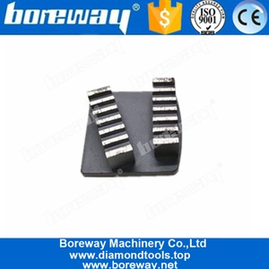 China Two Segments With Sharp Teeth Redi Lock Husqvarna Grinding Plate For Hard Concrete Thick Epoxy manufacturer