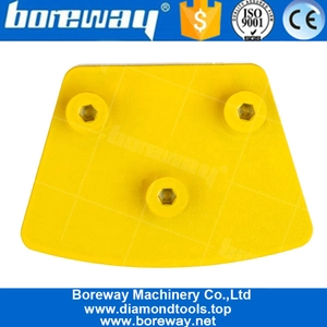 China Wholesale Trapezoid 13mm Segment Height Diamond Grinding Pads Abrasive Tools For Sase Floor Machine With 3 Connection Ports manufacturer