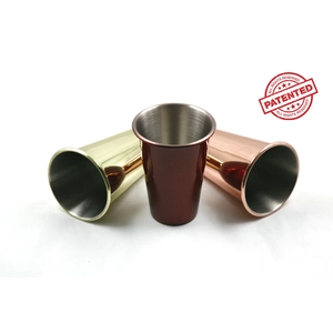 Plated Stainless Steel Pint Cup