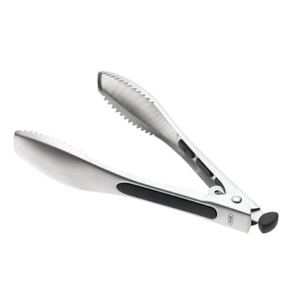 Locking Stainless Steel Ice Tongs with Serrated Tips